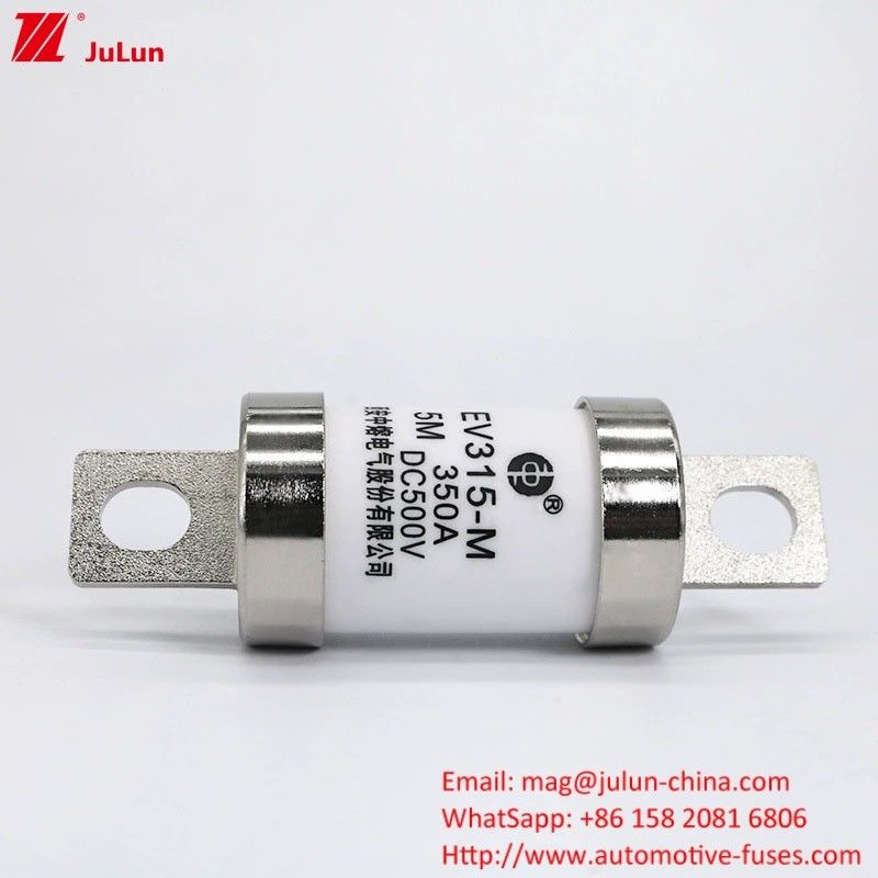 EV315-M-5M-150A 250A 300A 400A 500VDC इलेक्ट्रिक वाहन फ्यूज सुरक्षा EV रेटेड वोल्टेज Dc 500V 20KA