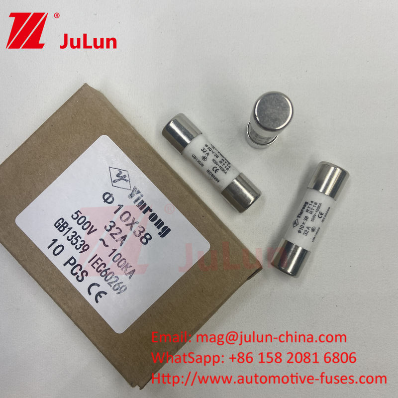 पीवी 6A 10*38mm AC500/690V टूटने की क्षमता टीयूवी पैनल माउंट पीवी स्ट्रिंग फ्यूज सीई प्रमाणित