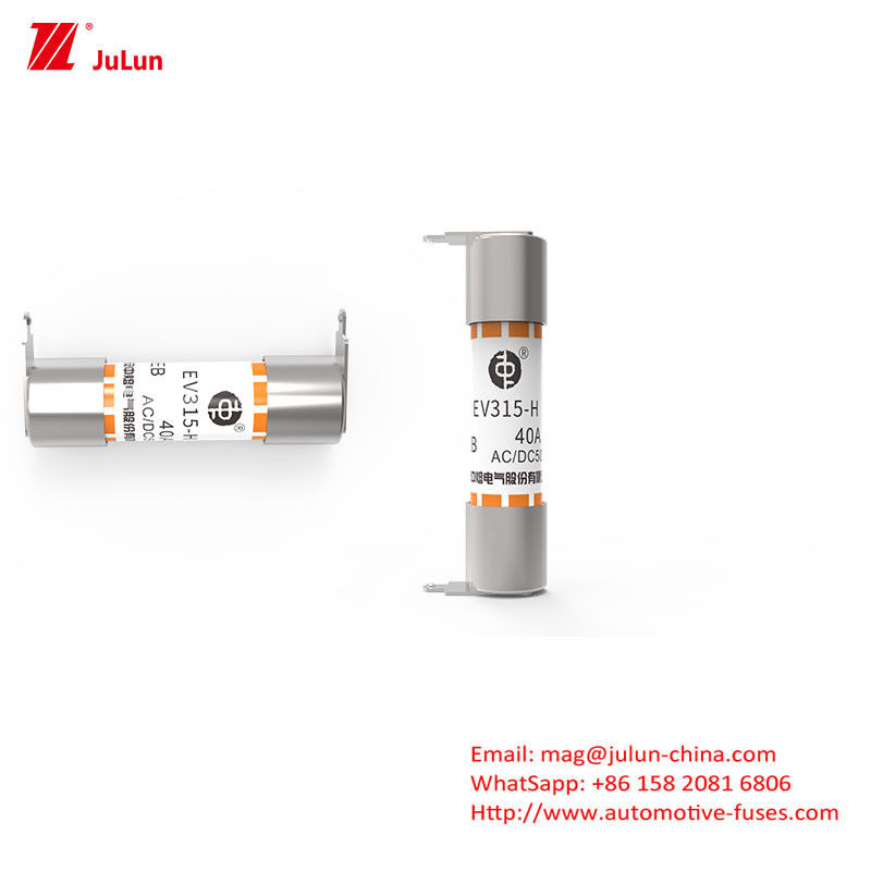 ईवी चार्जिंग स्टेशनों के लिए प्रतिक्रिया के साथ 38MM AC/DC500V नामित वोल्टेज इलेक्ट्रिक वाहन फ्यूज