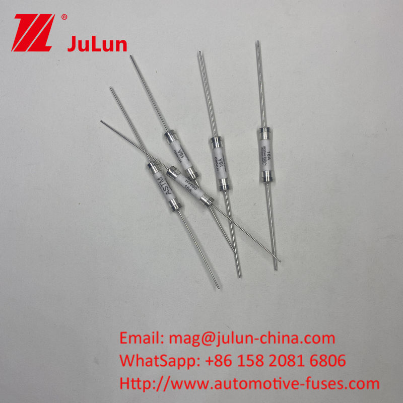 HV660 12A 500VDC ASTM सिरेमिक ऑटोमोटिव फ्यूज 30KA 10-15A 10A 12A 15A 16A 20A 25A 30A