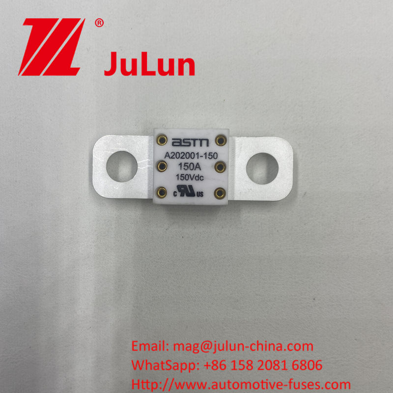 वाहन की विद्युत प्रणाली ASTM 20200-400A 150VDC के साथ सिरेमिक ऑटोमोटिव फ्यूज विद्युत विशेषताएं 1.0In 4 घंटे 3.0In 10s अधिकतम