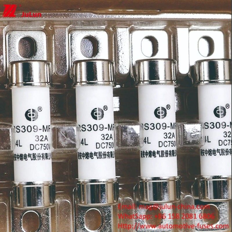 ऊर्जा विद्युत वाहन फ्यूज 750VDC टर्मिनल प्रकार 32A-35A -40A -50A के लिए EV HEV की सुरक्षा