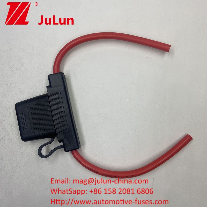 एटीसी/एटीओ कस्टम इनलाइन फ्यूज धारक 14AWG 16AWG 18AWG 20AWG वायरिंग हार्नेस 80AMP ब्लेड फ्यूज ऑटोमोटिव फ्यूज धारक