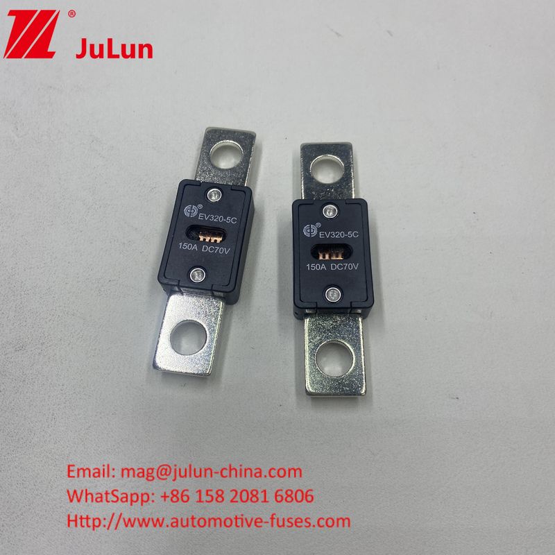 EV320-5X / 5C ऑटोमोटिव बैटरी 300A 70VDC चार्जर फ्यूज EV HEV सुरक्षा के लिए DC फ्यूज के साथ शामिल