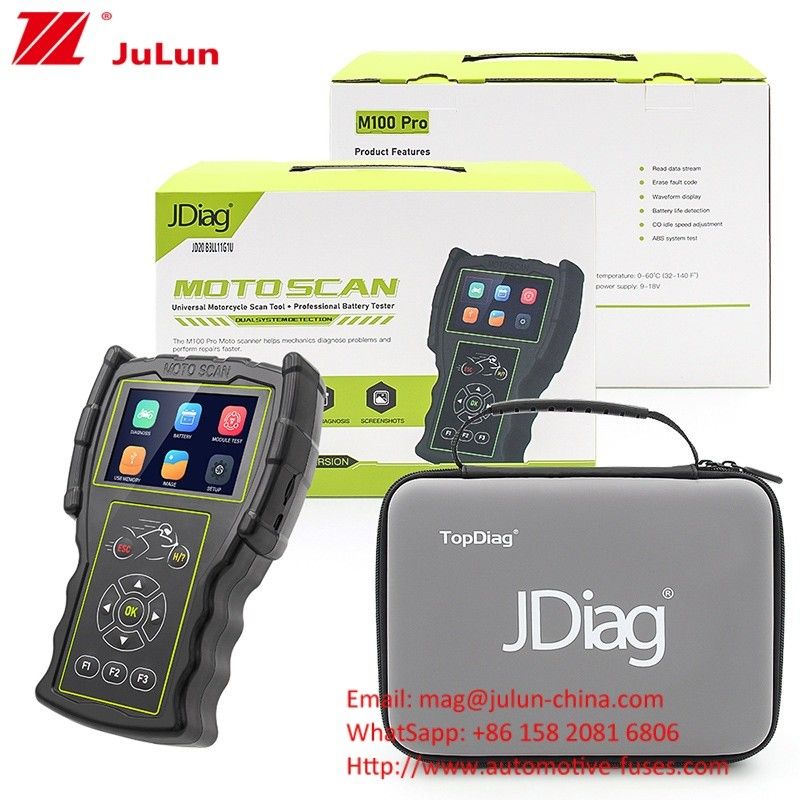 मोटरसाइकिल डिटेक्टर OBD दोष निदान उपकरण JDiag M100 प्रो मोटो स्कैनर Ecu