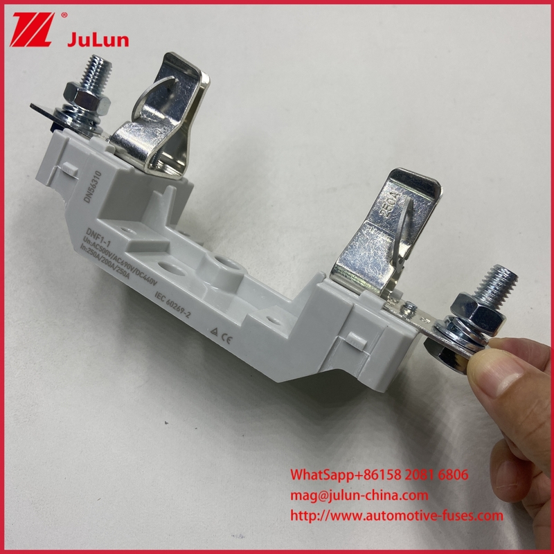 225A 160A 125A NT000/NH000 125A फ्यूज लिंक/धारक बाल्ड फ्यूज सिरेमिक पोर्सिलेन फ्यूज बेस