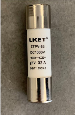 63A 1000VDC सौर पीवी फ्यूज F - 14x51mm तापमान सीमा -50-105°C