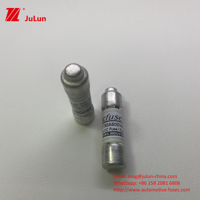 30A उच्च धारा 4A 5A 6A 600V सौर जंक्शन बॉक्स के लिए पीवी सिरेमिक ऑटोमोटिव फ्यूज डीसी दोष धारा 50KA