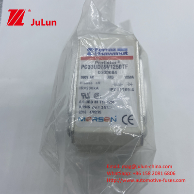 Ferraz D300084 सिरेमिक वाहन फ्यूज 1250A 690V 200KA डीसी दोष वर्तमान