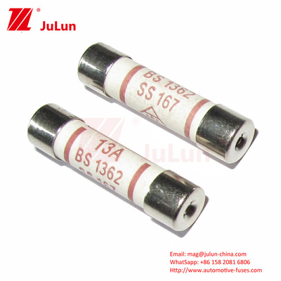 बिजली BS1362 B6*25mm इलेक्ट्रिक करंट के लिए सिरेमिक वाहन फ्यूज 3A 5A 7A 10A 13A 20A