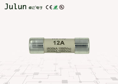 एचवीडीसी / डिजिटल इंस्ट्रूमेंट के लिए 10x38mm 12 Amp सोलर Pv फ्यूज 1000V AC / DC