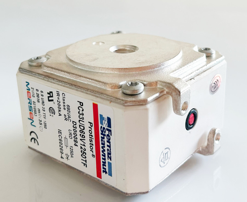 Ferraz D300084 मूल सिरेमिक वाहन फ्यूज 1250A 690V 200KA डीसी दोष वर्तमान