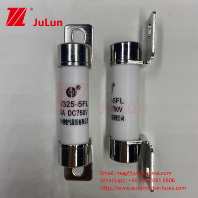 सिरेमिक ट्यूब 14x51 15A 40A 50A EV325 फ्यूज 750VDC EV32520KA सिरेमिक ऑटोमोटिव बोल्ट फ्यूज 10A-50A ISO8820/JASO D622