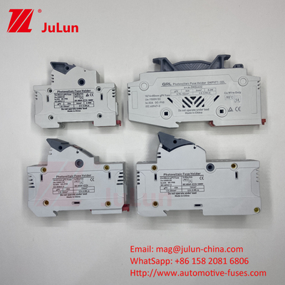 SeanRo सौर पीवी Din रेल फ्यूज धारक फ्यूज लिंक के लिए 10*38 मिमी 1000V 15amp डीसी फ्यूज 25A