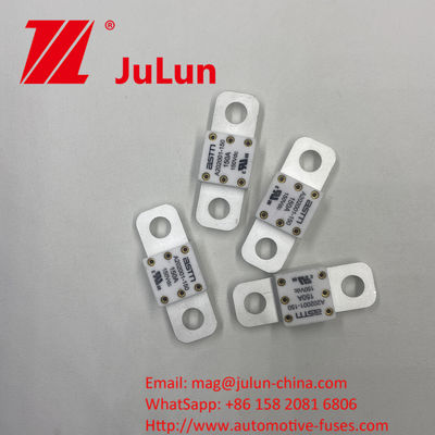 250A 150VDC ASTM A202001-300A स्क्रू बोल्ट माउंटिंग विधि के साथ सिरेमिक ऑटोमोटिव फ्यूज