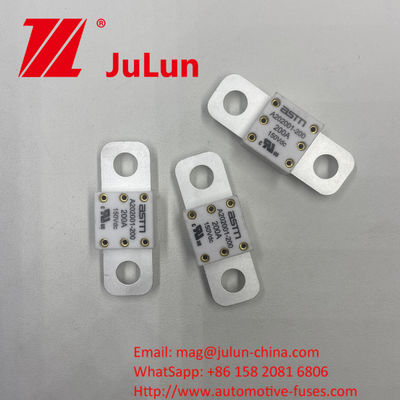 ASTM A202001-100A 150VDC छोटे आकार के सिरेमिक ऑटोमोटिव फ्यूज M8 उच्च धारा रेटिंग शॉर्ट सर्किट सुरक्षा के लिए 11-13N·m के लिए सख्त टोक़ की सिफारिश की