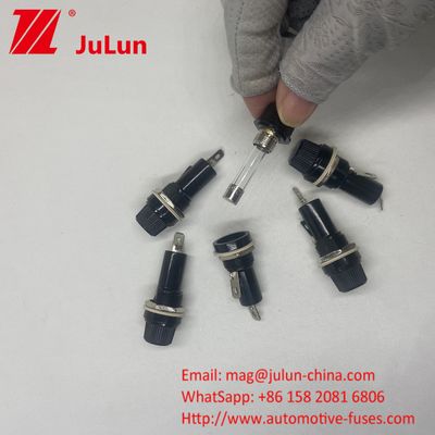 5*20mm 6X30mm ग्लास कार फ्यूज धारक 12mm 15A 125V 10A 250V