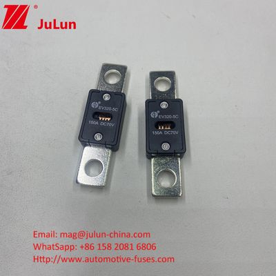 EV320-5X / 5C ऑटोमोटिव बैटरी 300A 70VDC चार्जर फ्यूज EV HEV सुरक्षा के लिए DC फ्यूज के साथ शामिल