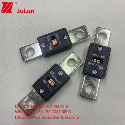 EV320-5C 200A 70VDC इलेक्ट्रिक वाहन फास्ट चार्जिंग फ्यूज 68*19*10mm छेद दूरी 51mm