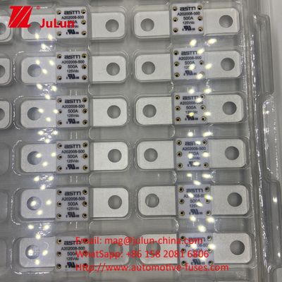 ASTM A202008 250A 125VDC फ्लैट प्लेट प्रकार ऑटो ब्लेड फ्यूज फॉर बोल्ट