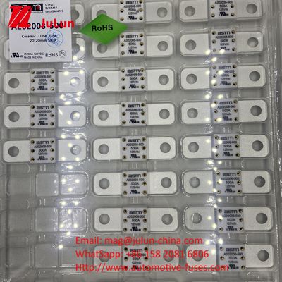 20KA Breaking A202008 ASTM 125V 150A क्षमता सिरेमिक ऑटोमोबाइल फ्यूज ऑटोमोबाइल फ्यूज सुरक्षा और विश्वसनीयता के लिए पेंच बोल्ट माउंटिंग