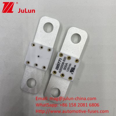 EV HEV इलेक्ट्रिक वाहन फ्यूज के लिए DC फ्यूज A202008 300A 400A छेद दूरी 50.8mm