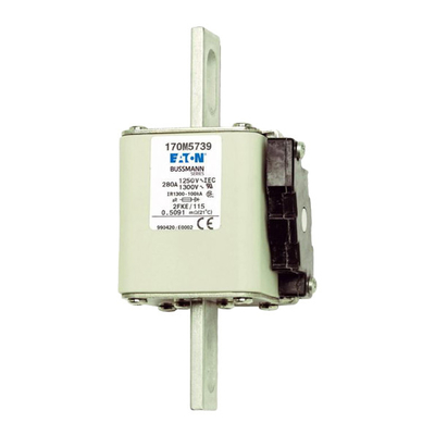 1250V 50A-1400A स्क्वायर फ्यूज 170M5739 सिस्टम यूरोपीय मानक श्रृंखला