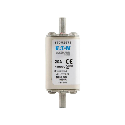 DIN43620 1000V 20-225A स्क्वायर फ्यूज170m2673 / 170m2685 मॉडल: